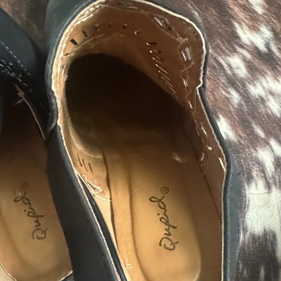 Qupid Black Ankle Booties with Cutout and Buckle - Picture 6 of 7